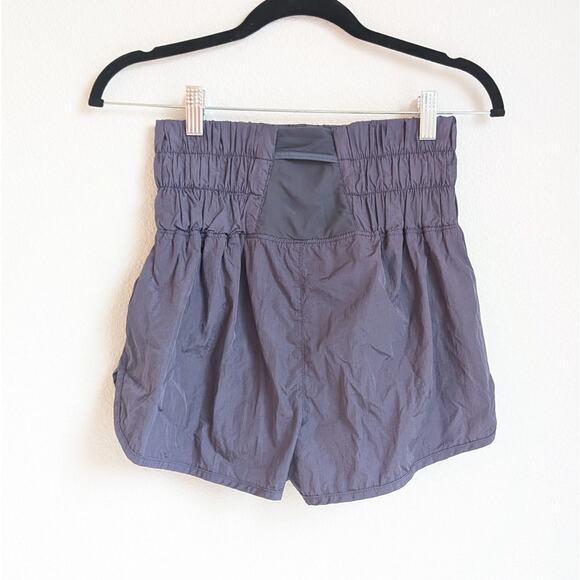 Free People X FP Movement Way Home High-rise Split Hem Shorts, size S - Picture 2 of 7
